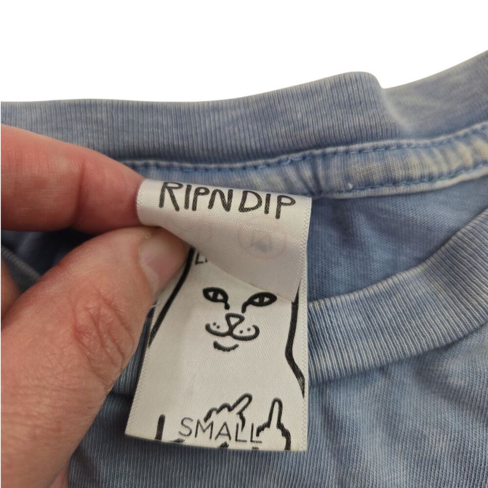 RipNDip | Light Blue Man on Fire T-shirt | Size Small - Picture 2 of 6